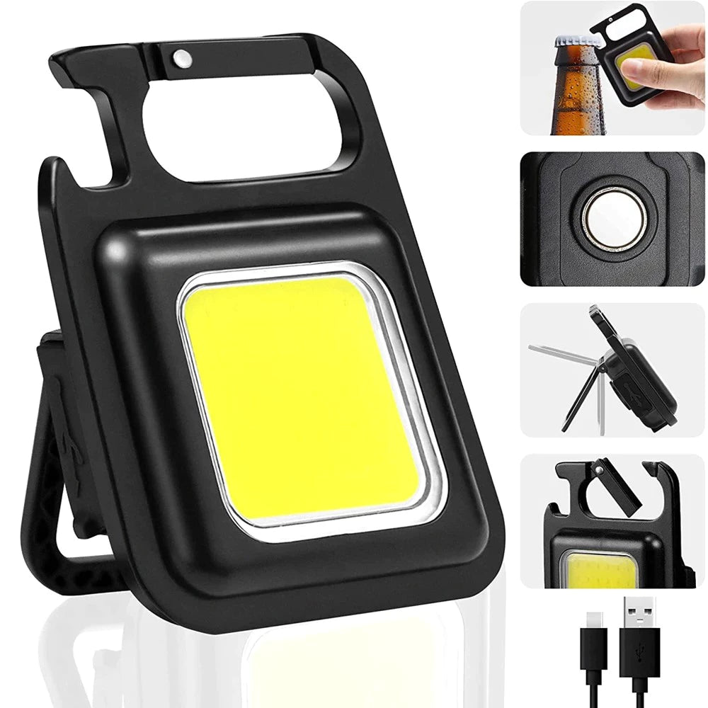 Mini Linterna Llavero LED Portátil USB – ¡Ilumina Tu Vida en Cualquier Momento!
